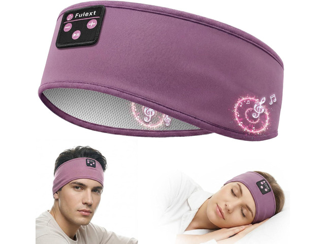 Sleep Headphones Bluetooth Headband,Sleeping Headphones Sports Headband Headset, Long Time Play Sleeping Headsets with Built in Speakers Perfect...