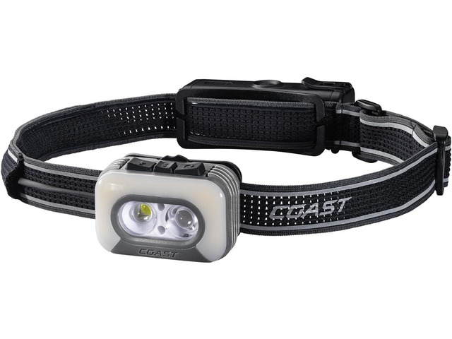Coast RL35R Voice-Controlled 1100 Lumen Rechargeable LED Headlamp with ARC280 Lighting, 4 Color Modes, Rear-Facing Safety Signal, Variable Light...