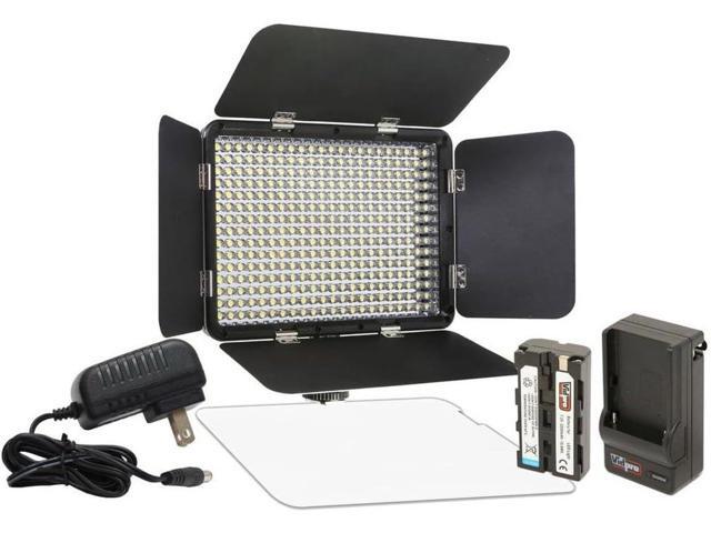 Vidpro LED-330X Photo and Video Light Kit - On Camera Panel LED Light - Adjustable and Dimmable 3200K-5600K Variable Color Light Fits Cameras w/Hot...