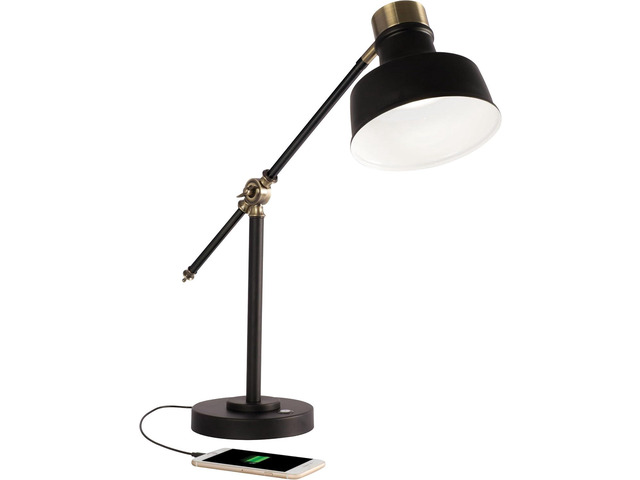 OttLite Balance LED Desk Lamp with USB Port - Modern, Adjustable, Desk Light
