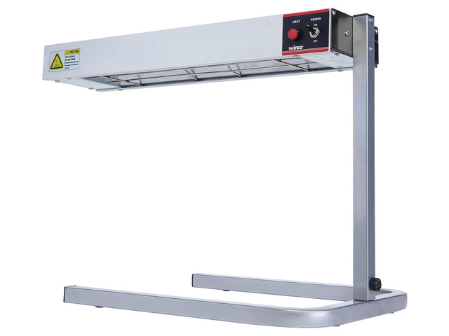 Winco Food Heat Lamp Strip Heater with Adjustable Stand, 500W, 24' (With Stand)