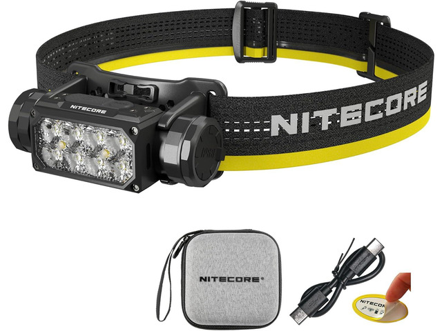 Nitecore HC65 UHE Headlamp, 2000 Lumen Max Heavy Duty Metal, USB-C Rechargeable with White, Red, and Reading Lights for Camping, Hiking, Hunting,...