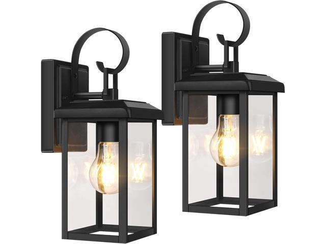 BesLowe 2-Pack Outdoor Wall Light Fixtures, Exterior Lighting Fixtures Wall Mount, Waterproof Porch Lights Outdoor Wall Sconces Lanterns, Modern.