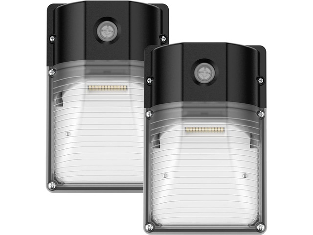 30W LED Wall Pack Light with Dusk to Dawn Sensor, 3600LM, 5000K Daylight, 120Vac Led Porch Lights, IP65 Waterproof Outdoor Security Lighting for...