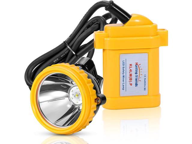 Super Bright LED Mining Headlamp Rechargeable Waterproof Hard Hat Cap Light, Explosion-Proof Underground Miner Lamp for Tunnel, Coal Mine,...
