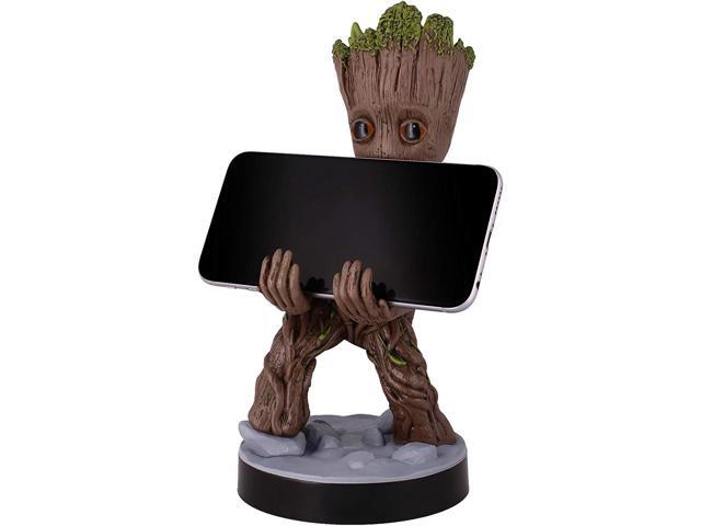 Exquisite Gaming: Guardians of The Galaxy: Toddler Groot - Original Mobile Phone & Gaming Controller Holder, Device Stand, Cable Guys, Marvel.