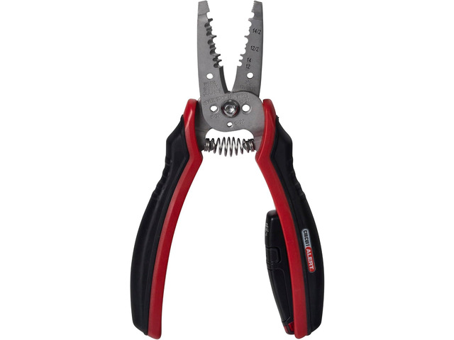 Gardner Bender GST-224M Circuit Alert Voltage Sensing Stainless Wire Stripper, 12/2 & 14/2 NM Cable, 7 1/2 in.