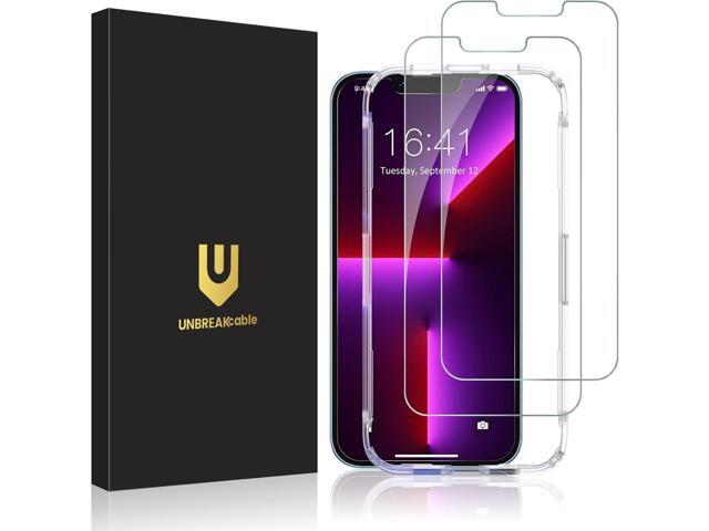 UNBREAKcable 2-Pack Screen Protector for iPhone 13 Pro Max/iPhone 14 Plus Shatterproof Tempered Glass, Easy Installation, 9H Hardness, 99.99% HD.
