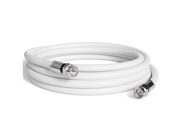 THE CIMPLE CO Solid Copper Coaxial Cable 10 FT - RG6 Coax For TVs, Antennas, Internet, CATV, Audio/Video, RVs - Indoor/Outdoor Coax Cable 10 Feet...