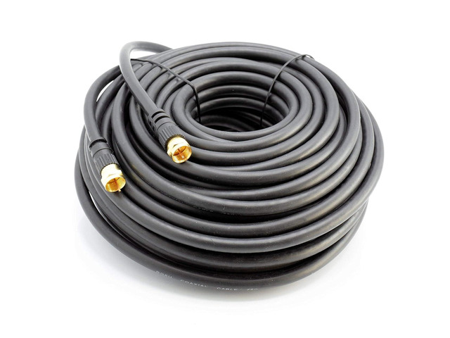 THE CIMPLE CO 75 FT RG6 Coaxial Cable with Gold Male F-Type Connectors - Indoor/Outdoor Coax for Cable TV, Satellite, Antennas - 75 Ohm, 75 Feet...