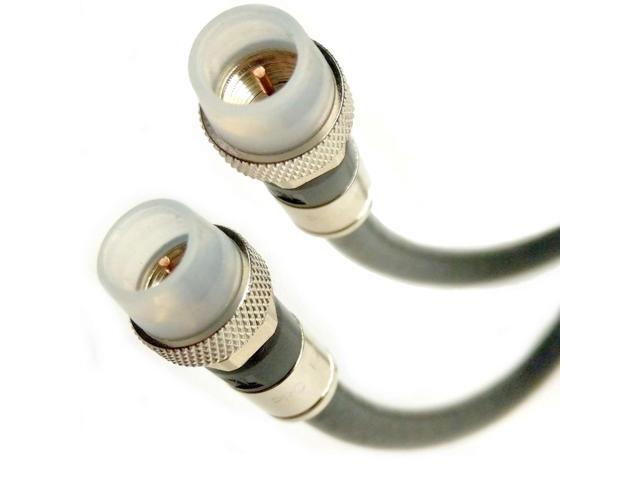 PHAT SATELLITE 150ft RG6 Coaxial Cable Weather Seal Anti Corrosion Brass Compression CONNECTORS Assemble in USA UL ETL Rated CATV RoHS 75 Ohm RG6.