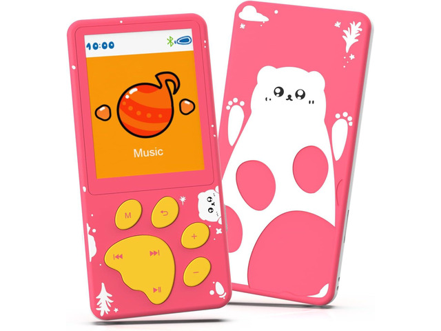 32GB Kids MP3 Player with Bluetooth,Speaker and 2.4' Color Screen MP3 Player for Kids, Portable Music Player,MP3 Player with Speaker,Gift for...