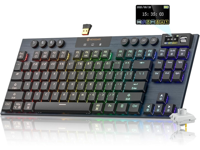 Hexgears Immersion A3 Low Profile Wireless Mechanical Keyboard, Clicky