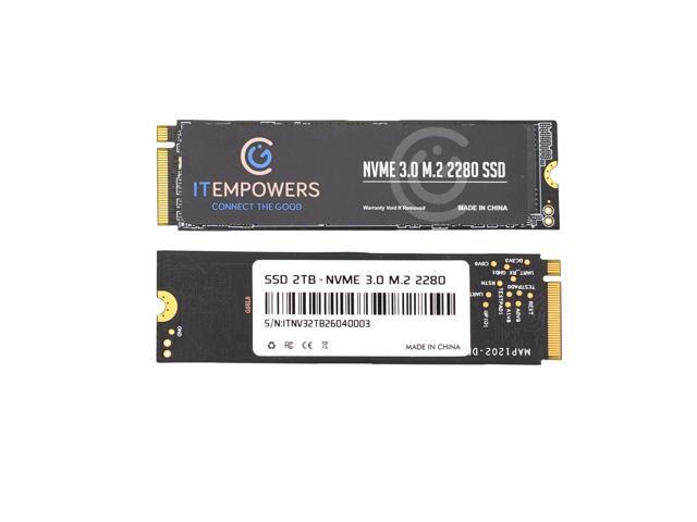 ITEMPOWERS 2TB NVMe 3.0 M.2 2280 SSD, PCIe Internal Solid State Drive, High-Speed Storage Upgrade for Laptop and Desktop PC