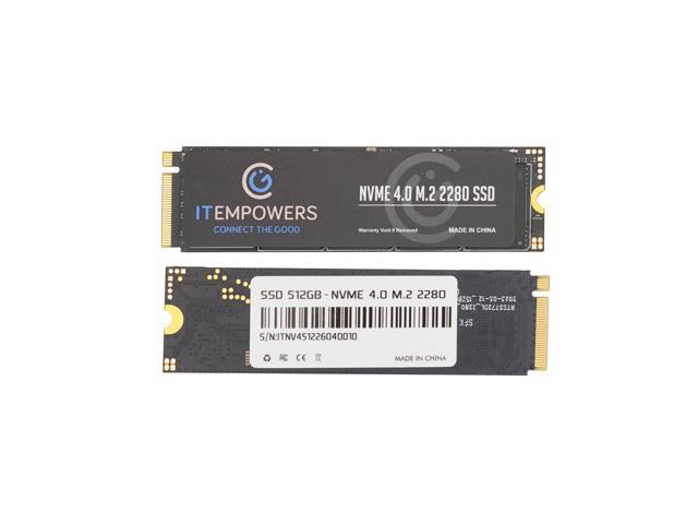 ITEMPOWERS 512GB M.2 NVMe SSD, PCIe Gen4 x4 Internal Solid State Drive, M.2 2280 SSD for Laptop & Desktop PC