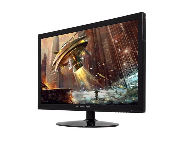 Sceptre 24 Inch Prime Monitor 99% sRGB Build-in Speakers HDMI x2 VGA, Machine Black 2025 (E248W Series)