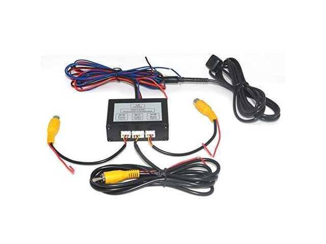 Car 2 Cameras Switch Control Box 2 Way Channel For Front/Rear/Right/Left View Parking Camera System Video Control To LCD/DVD/DVR