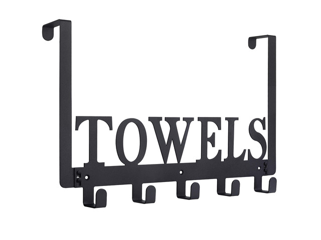 Over The Door Hooks, Towel Holder for Bathroom, Door Mount Towel Rack Towel Hooks for Bedroom Beach Towels Bathrobe Wall Mount Hang on The Door...
