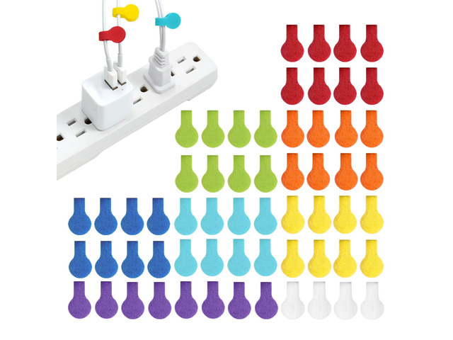 Cable Labels Mini, Multi-Color (60 Pack) Colorful Cable Label Tags, Charger Labels, Cable Labels Tags, and Wire Labeler Using Color Coded Labels