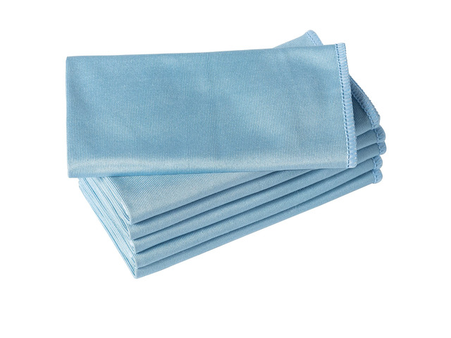 ViewSonic 6 Pack Microfiber Glass Cleaning Cloth, 16 Inch X 16 Inch, Lint Free Quickly Clean Window, Glasses, Windshields, Mirrors, and Stainless...