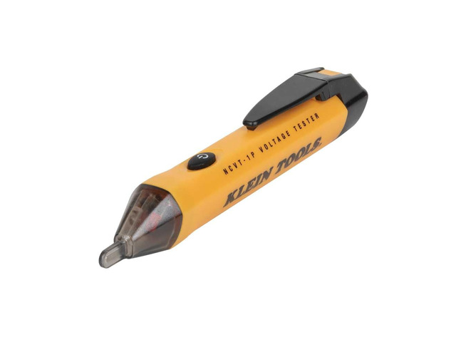 NCVT1P Voltage Tester, Non-Contact Low Voltage Tester Pen, 50V to 1000V AC, Audible and Flashing LED Alarms, Pocket Clip
