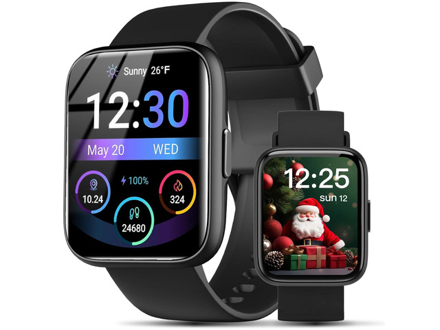 Smart Watches for Men Women - 1.83' HD 2025 Fitness Tracker with 100 Sports Modes, Heart Rate/Sleep Monitor, Bluetooth Call & Music Control IP68...
