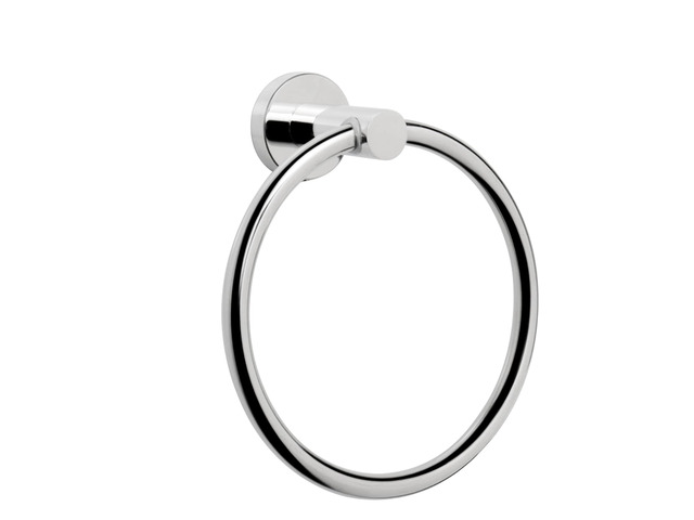 Bath Towel Ring, Bathroom Hardware Accessories-Thicken Stainless Steel Hand Towel Holder for Bathroom, Modern Round Towel Hanger Wall Mounted...