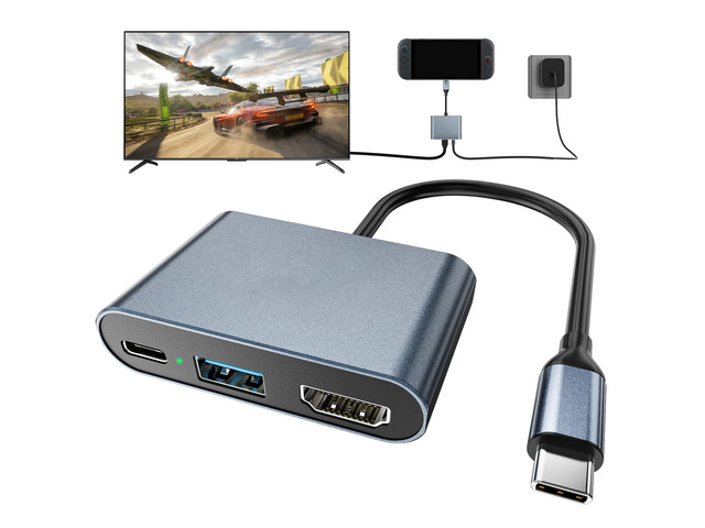 Switch 2 Dock,Portable USB C Docking Station with 4K@60Hz~120Hz HDR/PD Max100W/USB Port,Aluminum Alloy Travel TV Dock for Switch/Steam Deck/ROG...