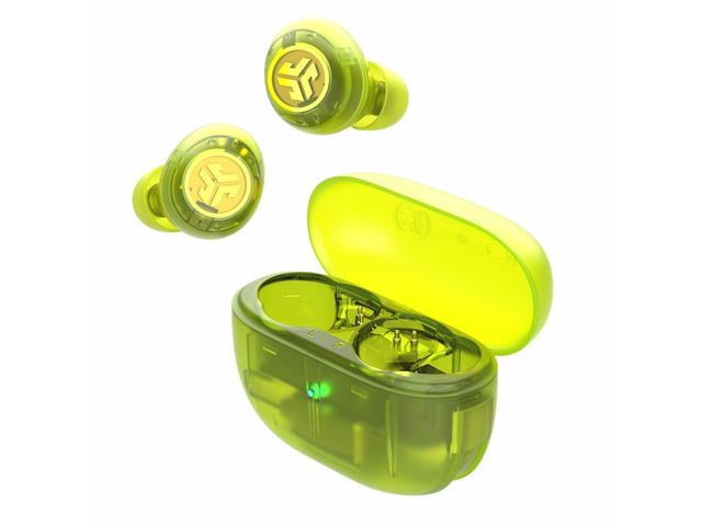 Go Pop ANC True Wireless Earbuds with Dual Connect, Neon Green