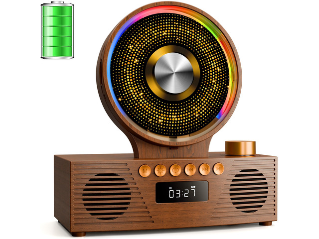 Portable CD Player with Bluetooth, Rechargeable & Hi-Fi Speakers Bluetooth TX & RX, 4000mAh rechargeable battery, retro kpop CD player, Hi-Fi...