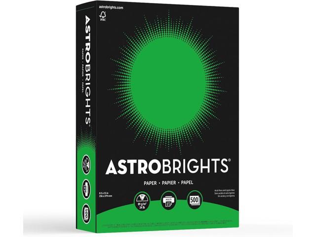Neenah Astrobrights Color Paper, 8.5 x 11, 24 lb/89 GSM, Gamma Green, 500 Sheets (21548)