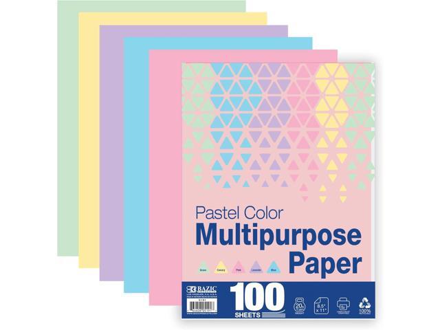 BAZIC Products Pastel Multipurpose Paper, 8.5' x 11', 100 Sheets