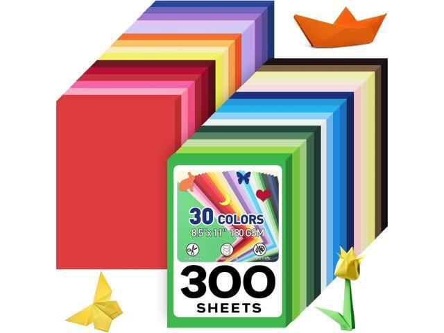MAXECHO 8.5' X 11' Colored Cardstock Bulk 300 Assorted Sheets in 30 Colors Construction Paper Card Stock Printer Paper for DIY Crafts, Kids School...