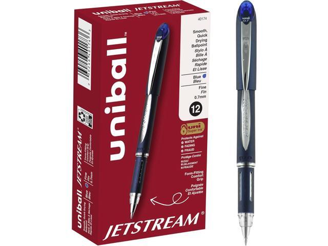 uniball Jetstream Ballpoint Pen, Fine Point (0.7mm), Blue