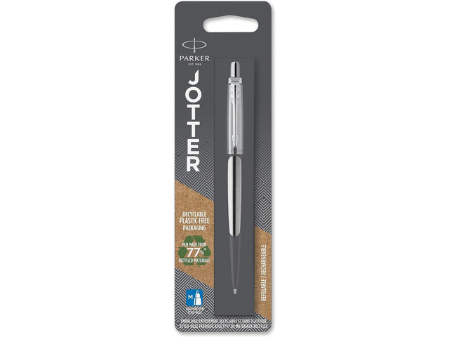 Parker Jotter Stainless Steel CT Ballpoint Pen, Blister pack