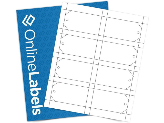 Printable Tags - 2 x 3.5 - Cardstock - Pack of 800, 100 Sheets - Inkjet/Laser Printer - Online Labels