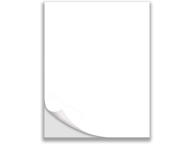 NextDayLabels - 8.5' x 11' - Full Sheet Labels, Blank White Matte Permanent Adhesive Sticker Labels for Laser/Ink Jet Printer (100 Sheets)