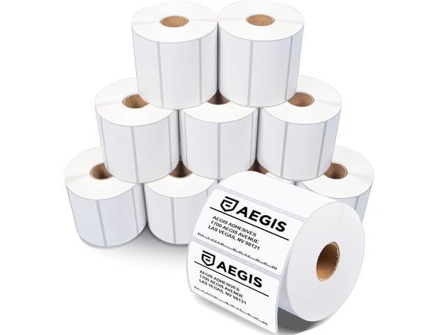 Aegis Adhesives - 3' X 1.5' Direct Thermal Labels (9000 Count, 10 Rolls) - Inventory SKU Barcode Labels, Address Stickers, and Shelf Identification...