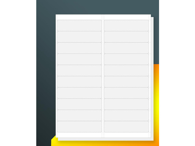 20UP 4' x 1' Address,Mailing & Barcode Labels for Laser & Inkjet Printers[100 Sheets,2000 Labels]