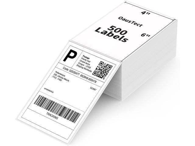 OausTect 4x6 Shipping Labels, 1000 Count, Direct Thermal, Commercial Grade, Perforated Postage Mailing Labels, Compatible With Rollo Zebra Thermal.