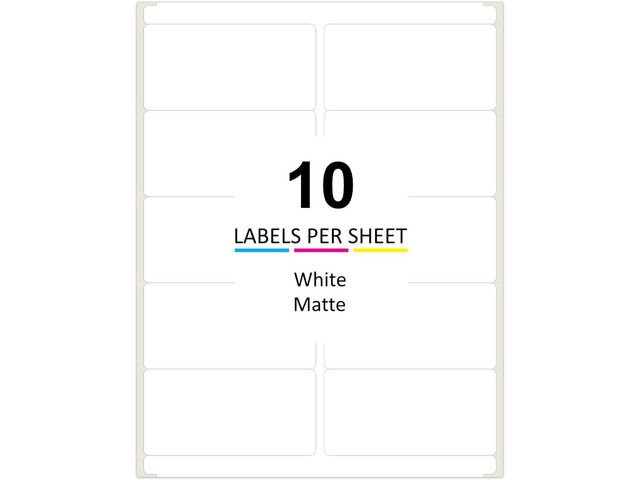 Shipping Labels for Laser & Inkjet Printers, Self Adhesive Shipping Labels 2 x 4 Inch (2,500 Labels / 250 Sheets)