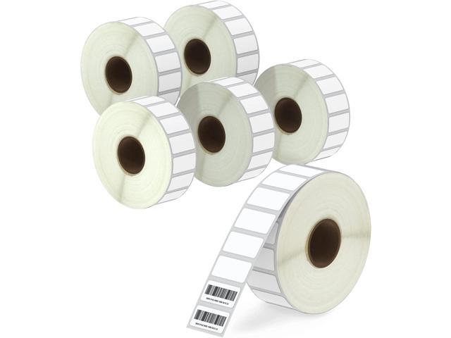 BETCKEY - 1' x 0.5' (25 mm x 13 mm) Small Labels Compatible with Zebra & More Label Printer, Premium Adhesive & Perforated [6 Rolls, 14580 Labels]