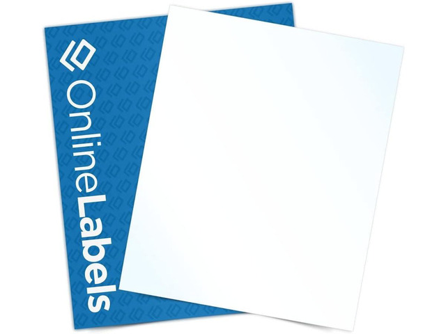 8.5 x 11 Crystal Clear Gloss Sticker Paper (Inkjet Printers Only) - 100 Sheets - Full Sheet Labels - OnlineLabels