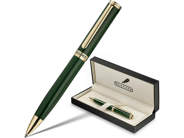 BEILUNER Luxury Gel Pen with 24K Gold Finish, Green Piano Lacquer, Luxury Grade Craftsmanship, Fancy Pen Gift Set for Men and Women, Graduation...