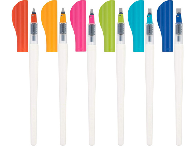 Pilot Parallel Caligraphy Pens, Assorted Point Sizes and Colors, 6 Count (12722)