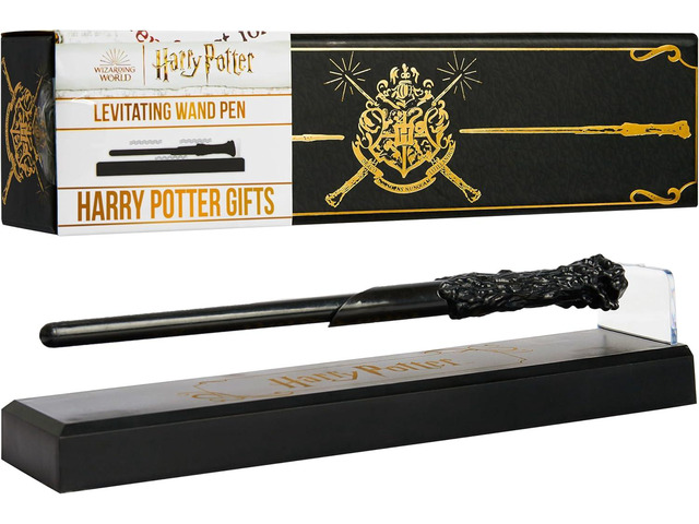 Harry Potter Floating Wand Pen with Magnetic Stand, HogwartsCollectibles in Gift Ready Box, Cool Desk Decor for Office, Gifts for Kids and Adults...