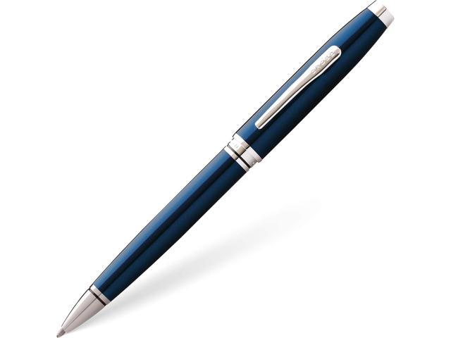 Cross Coventry Blue Lacquer Ballpoint Pen - Refillable Pen for Smooth Writing - Professional, Elegant Accessory - Black Ink - Long-Lasting Use -.