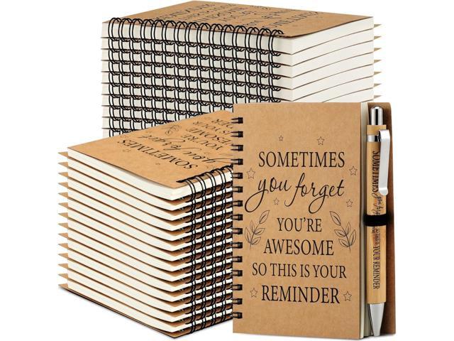 Yeaqee 100 Pcs Inspirational Gifts Set Include 50 Spiral Notebooks 50 Pens May You Be Proud of The Work You Do Motivational Thanks Gifts for...