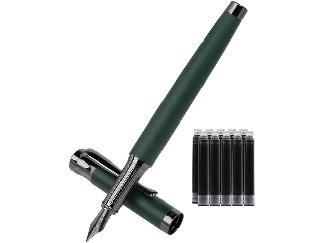 Luxury Fountain Pen Set,Ink Pen for Smooth Writing,Medium Nib,Includes 10 Ink Cartridges & Ink Converter,Best Pen Gift Case for Men &...