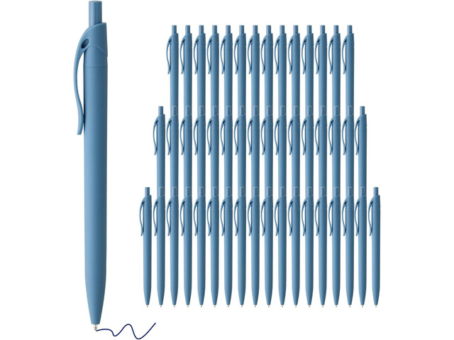 deegtran Pens Bulk, 50 Pack No Bleed Click Pens, Wholesale Retractable Ballpoint Pens, Pen Medium Point, Smooth Ink Pen, 1.0MM Blue Ink